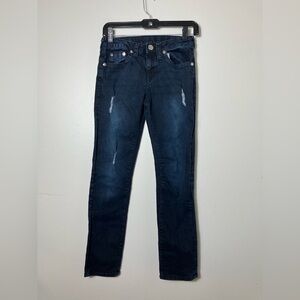 true religion jeans Geno Girls Sz 12 Straight Leg‎ Dark Wash School Casual Denim